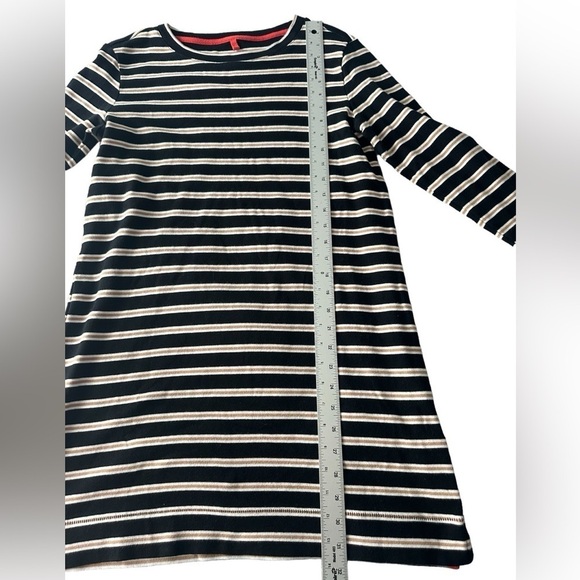 Lou & Grey mini sweater dress striped long sleeve size Large - Picture 10 of 13